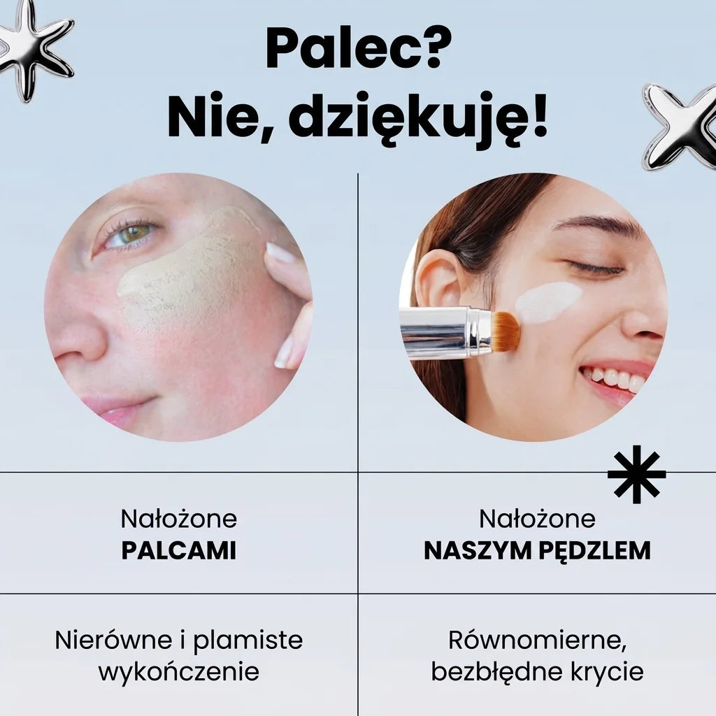 Podkład 2 w 1 ze zintegrowanym pędzelkiem